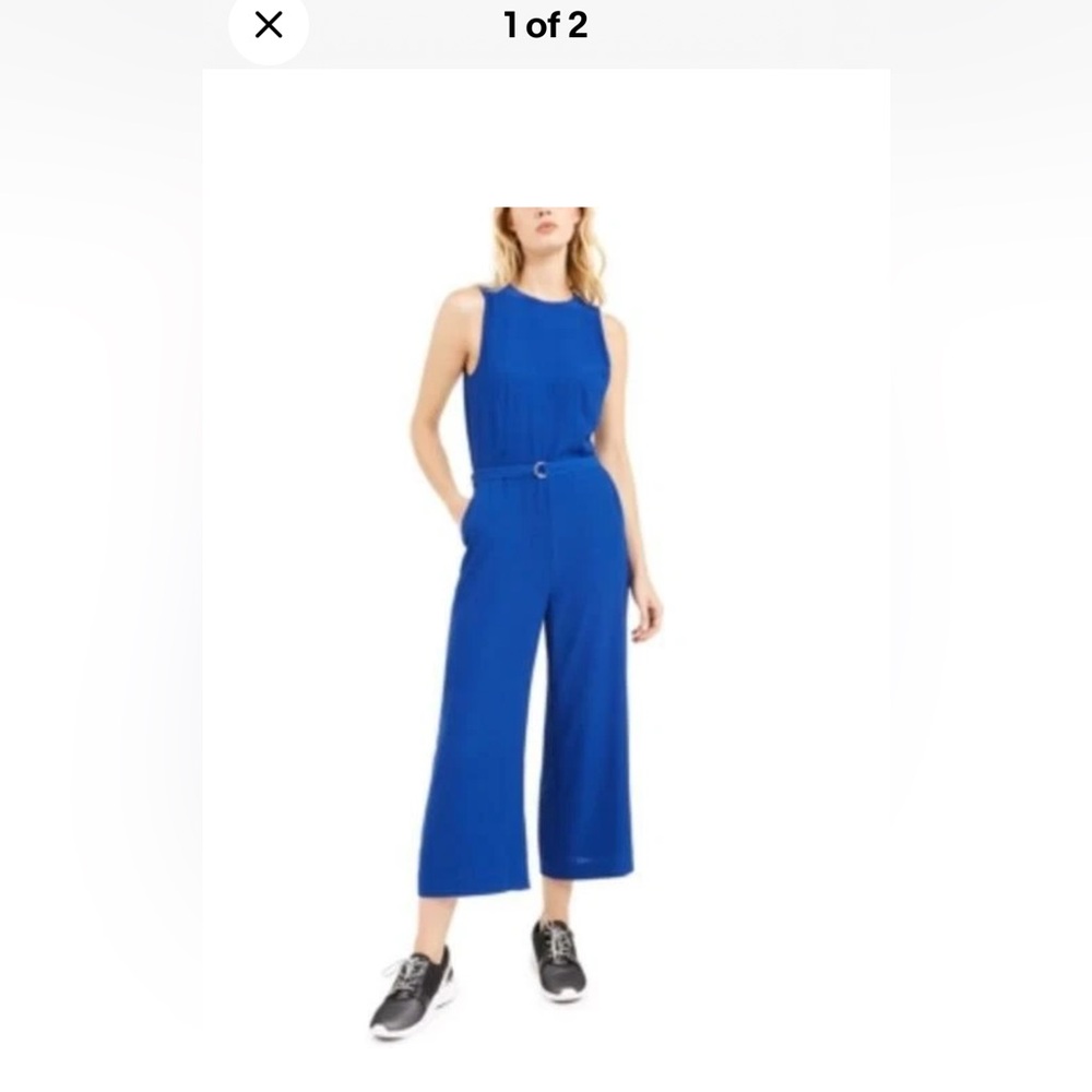 Michael Kors 🌸Elegant Blue Sleeveless Jumpsuit